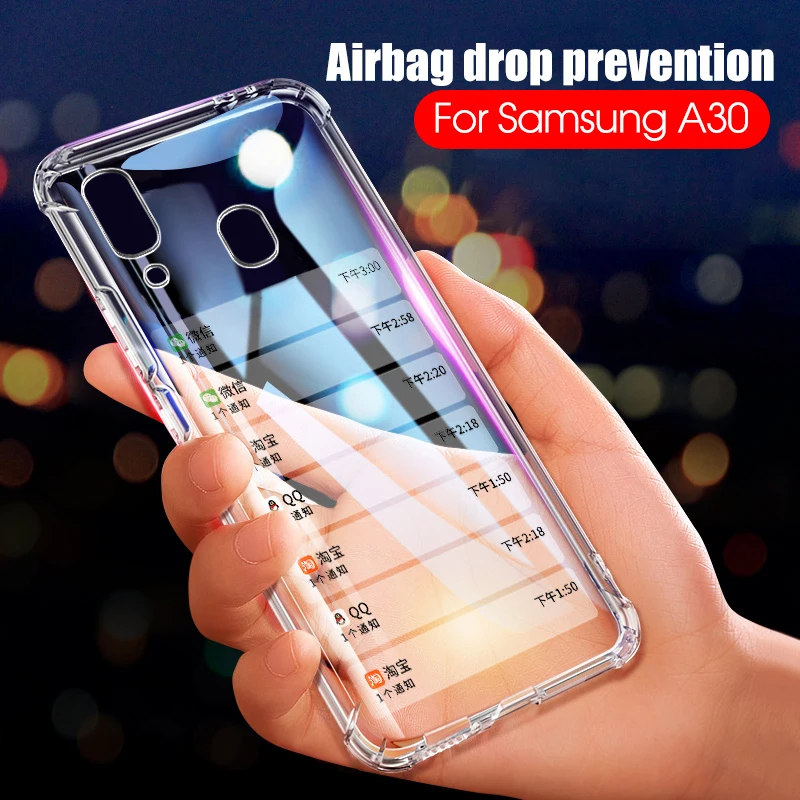 

Shockproof Case For Samsung Galaxy A 30 40 50 60 70 s 10 20 e 80 Transprent Airbag Phone Case For Galaxy A 30 20 s e Protector