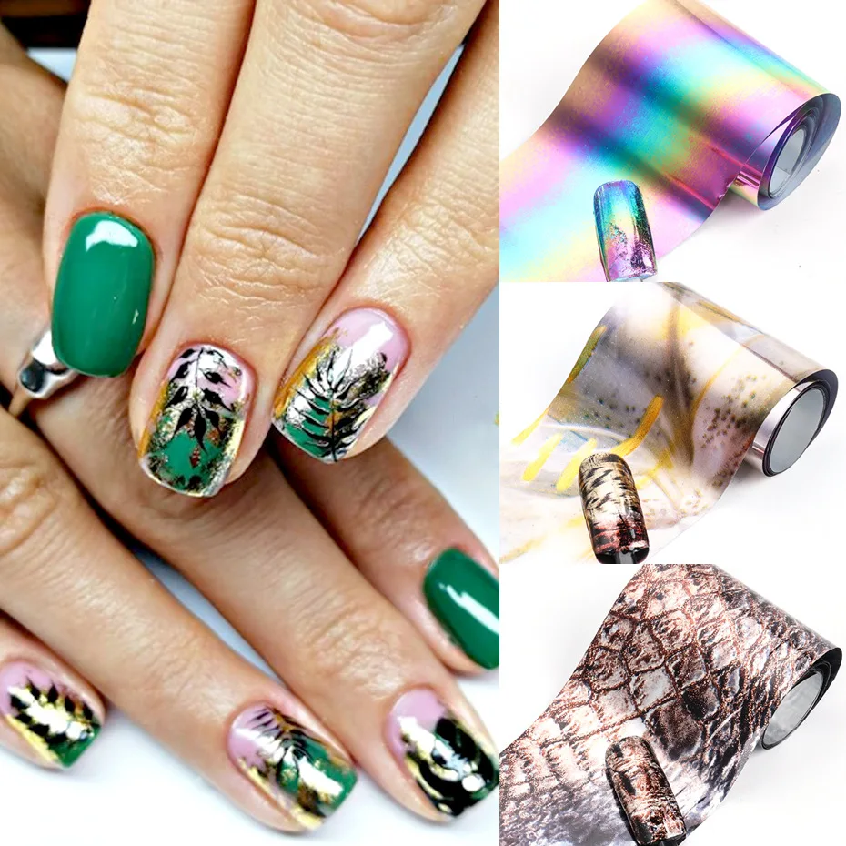 

Фольга для ногтей, мраморная серия, 4*100 см/шт.