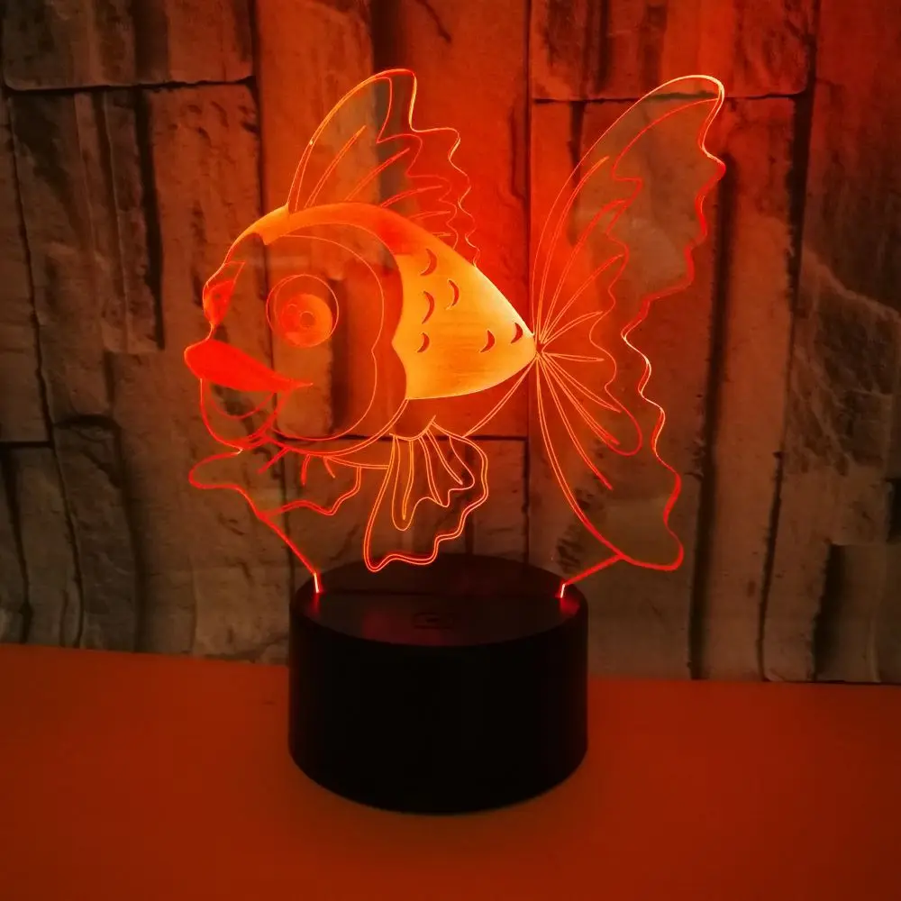 Подсветка для рыб светодиодная Ночная лампа с оптическим 3d моделированием и