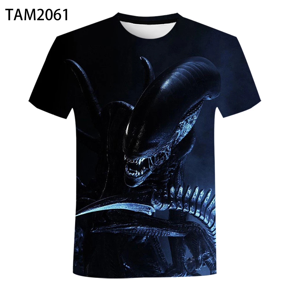 Повседневная футболка с 3D принтом новинка 2021 молодежная Студенческая Alien UFO