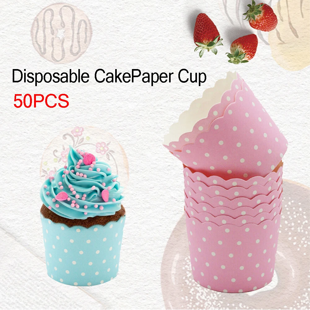 50 шт. мини цветок Маффин кекс бумажная чашка форма для торта подкладка кексов