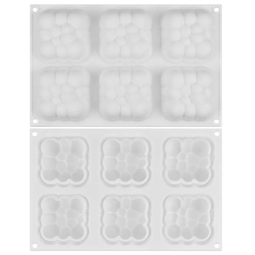 Силиконовая форма для торта 6 полости 3d мусс мыла формы шоколада выпечки