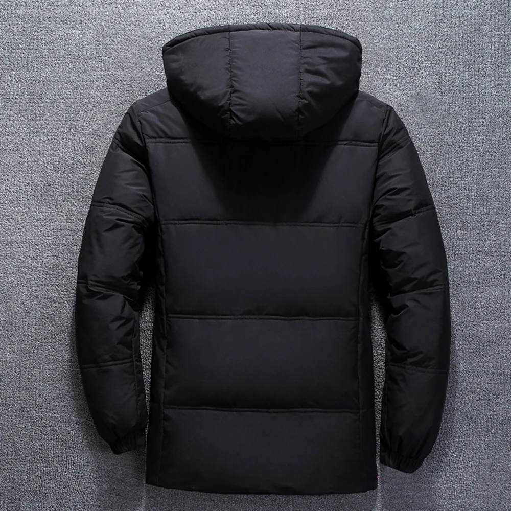 Высококачественная зимняя мужская куртка пуховик теплое плотное пальто Зимняя