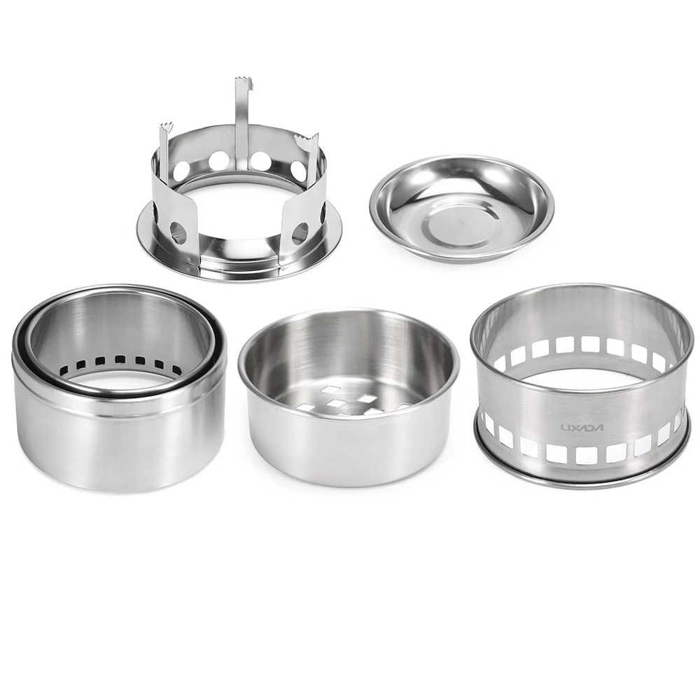 Складная туристическая горелка поддон для спирта и гриля приготовления пищи на