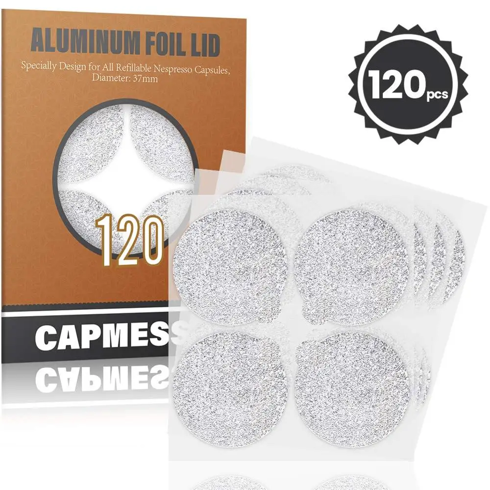 Nespresso капсулы Стикеры Фольга крышки для заправки Кофе самоклеющиеся Бумага