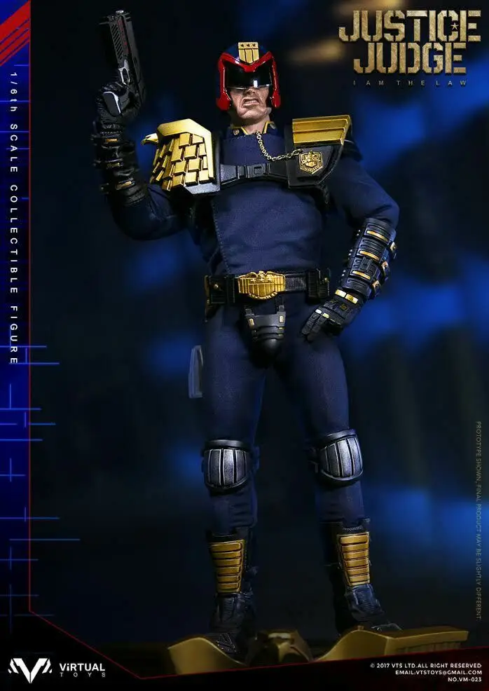 Виртуальная игрушка VM-023 JUSTICE JUDGE 1" 1/6 фигурка 1995 JUDGE DREDD STALLONE