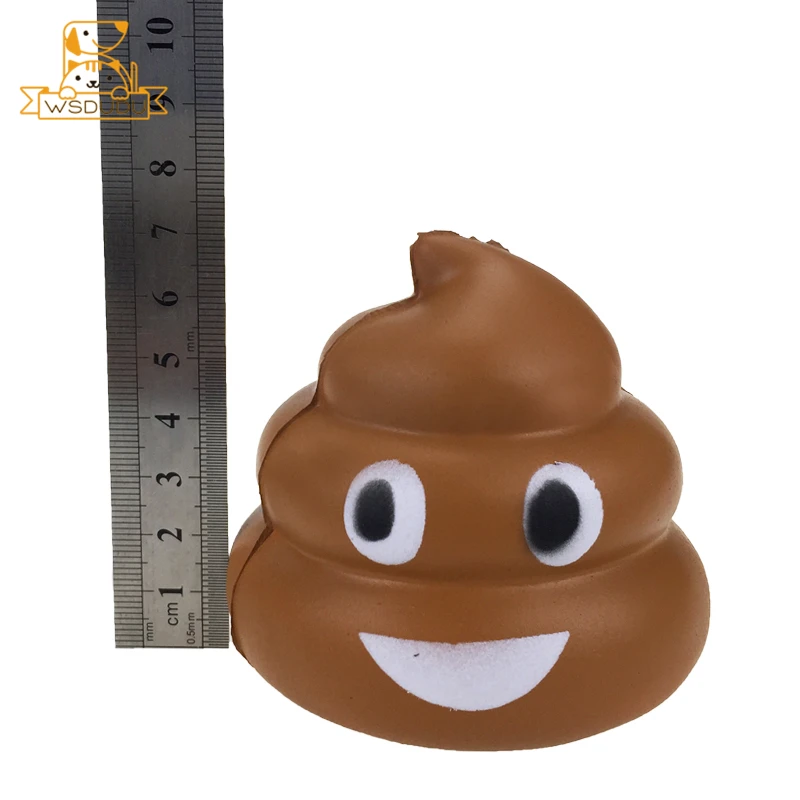 Smile Poop мультфильм мягкие игрушки забавная наклейка для лица и милые сжимаемые