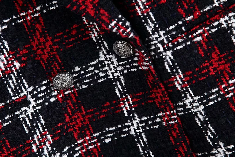 Vadim Veste Femme Zaful зимняя Длинная женская накидка в клетку длинный пуховик женские пальто Manteau Laine Casaco Rosa Preto Manteaux YL282
