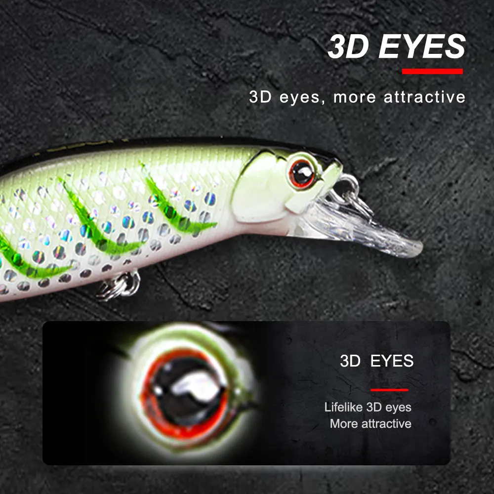 NOEBY 80 мм 24 5 г жесткая фотосессия 3D глаза ABS пластик искусственная рыба карп