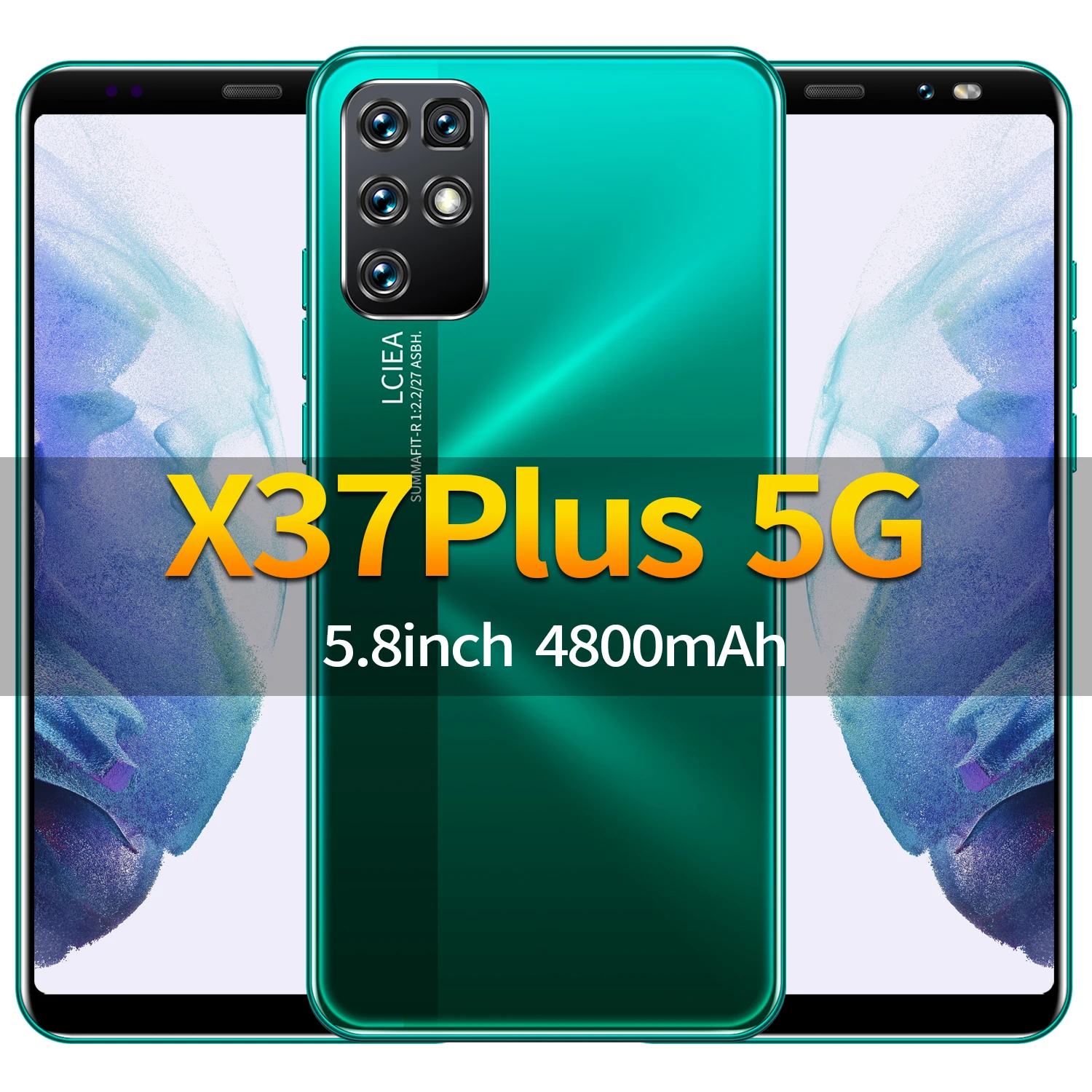 

New 2021 Galxy X37 64GB/128GB 5.8 Inch Fingerprint Face ID 5G Smartphones Global Version Deca Core 8+16MP 4800mAh Andriod Phone