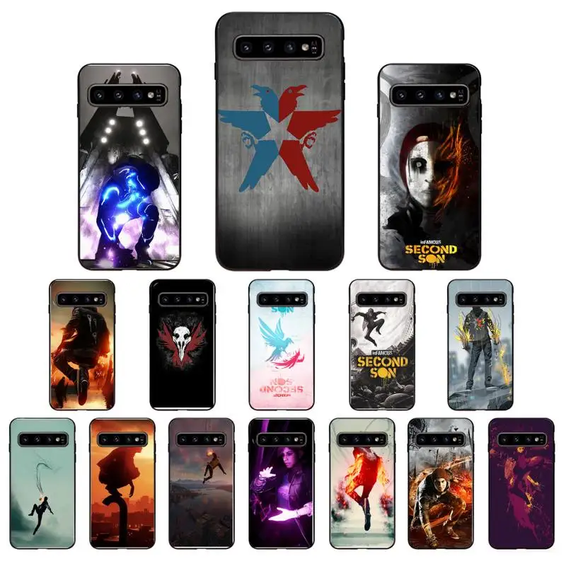 

YNDFCNB inFAMOUS second son Phone Case for Samsung S6 S6edge Plus S7 S7edge S8 S9 S10 S10E S20 Plus Ultra