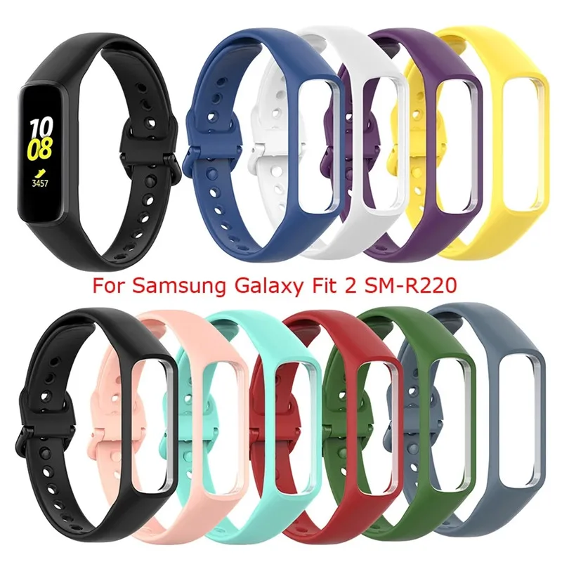 

Silicone Sport Band Strap For Samsung Galaxy Fit 2 SM-R220 Watch Bracelet Replacement Watchband Strap For Samsung Galaxy Fit 2