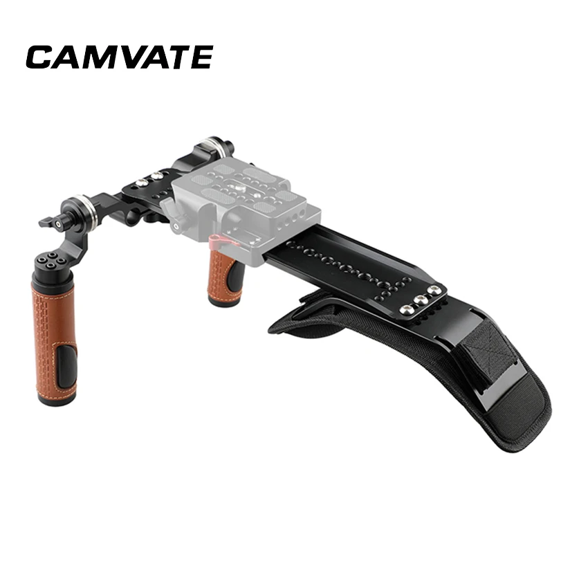 Крепление на плечо CAMVATE Handhled с пластиной моста arri Dovetail 12 дюймов и двойной ручкой