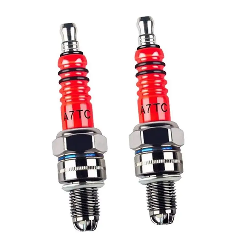 Pack of 2 Racing 3 Electrode Spark Plug A7tc for 50cc 110cc 125cc 150cc Atv Scooter Dirt Bike Go Kart | Инструменты