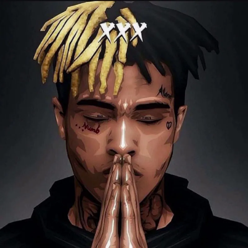 XXX Tentacion фигурка рапера 3D иллюзия лампа украшение ночные огни Jahseh Дуэйн Рикардо