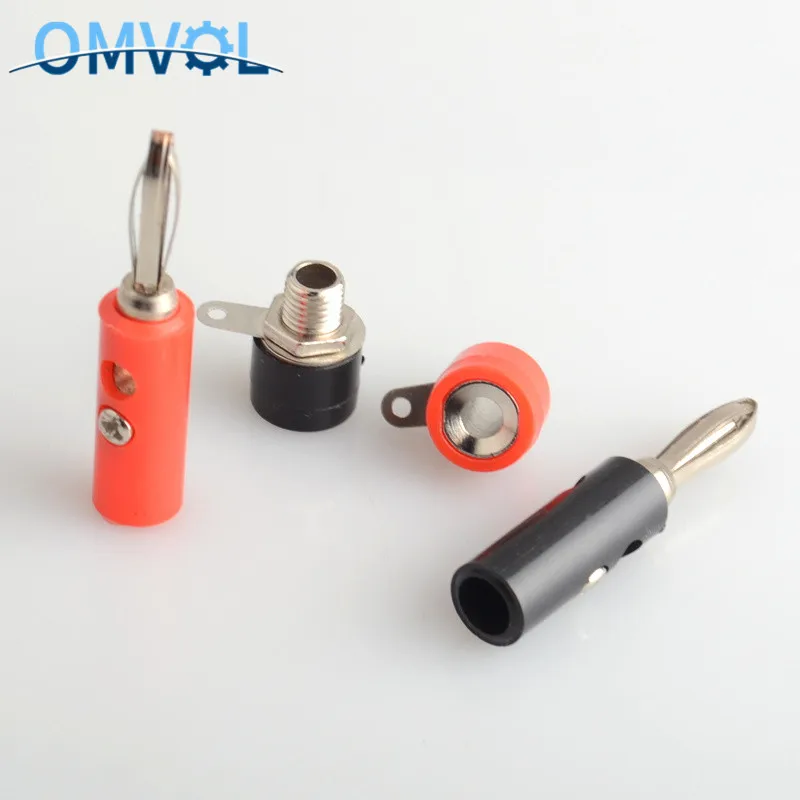 4 шт. мм вилка типа банан + гнездовые разъемы|Соединители| |