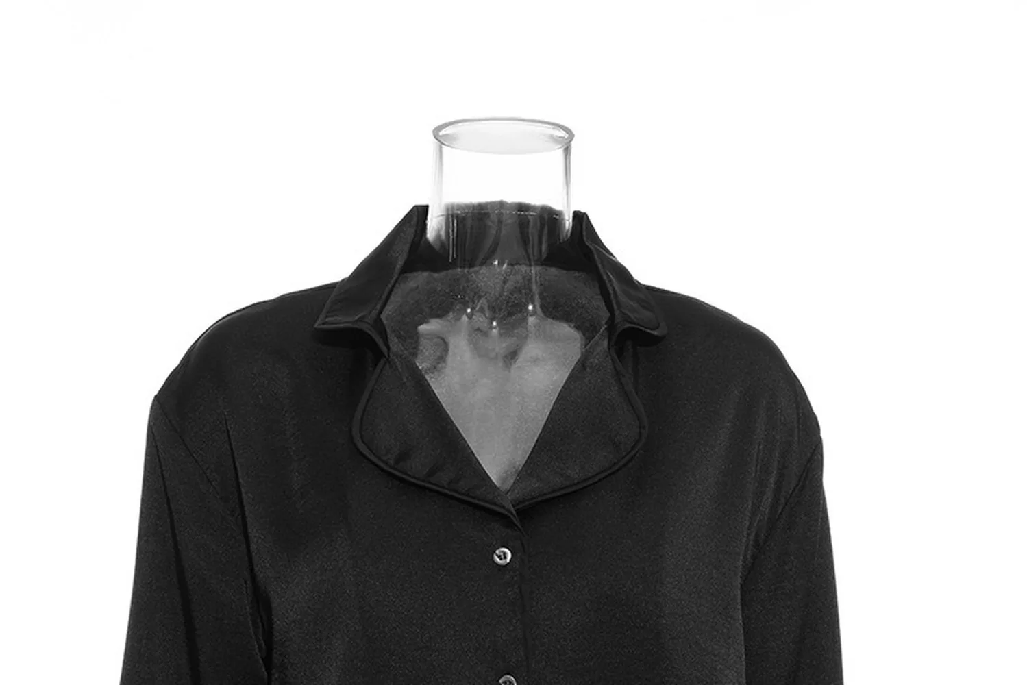 

Women's Shirt Jacket 2021 Spring New Feather Luxury Satin Suit Collar Pajama Style Bamboo Fiber Streetwear Solid Clothing Full