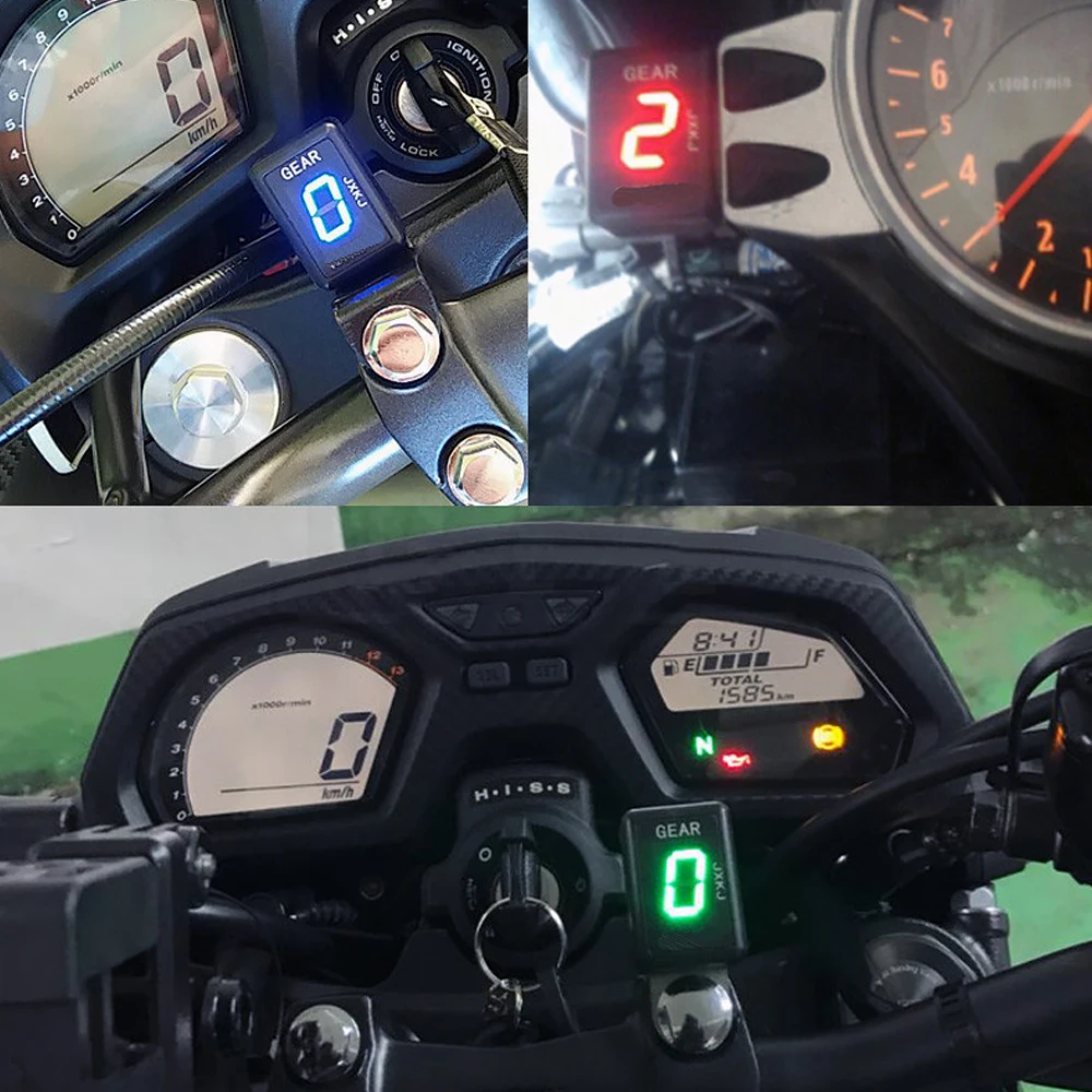 Мотоцикл ЖК Электроника 1-6 уровень шестеренки Индикатор 6 скорость цифровой