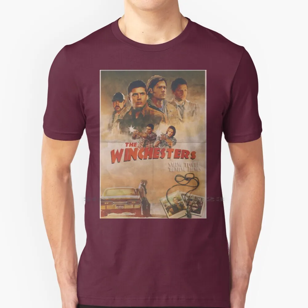 

The Winchesters T Shirt Cotton 6XL Supernatural Spn Dean Winchester Sam Winchester Castiel Bobby Singer