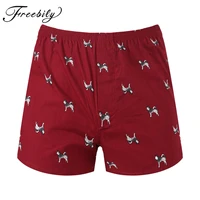 mens stylish print boxers shorts summer lounge underwear lingerie shorts elastic briefs nightwear