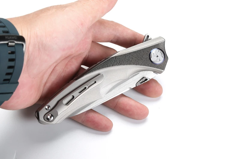 LiBinGEDC, складной нож Raptor Flipper, титановая ручка S90V, лезвие, для улицы, тактические, для кемпинга, ножи для выживания, инструменты для повседневного использования