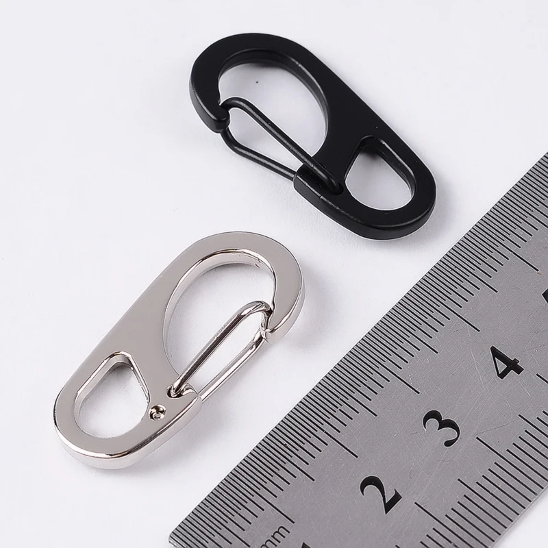 Карабин с замком из нержавеющей стали миниатюрный крючок для ключей