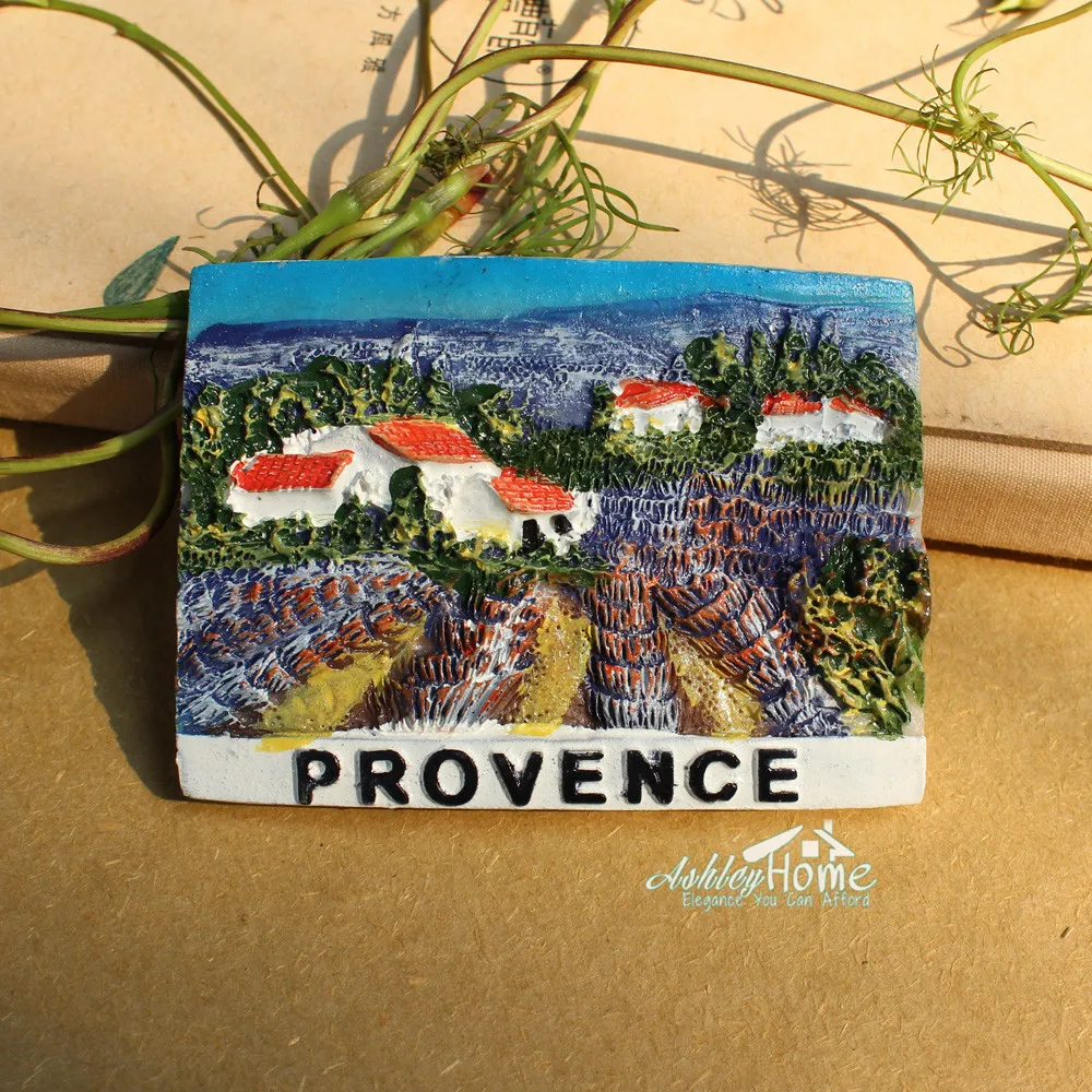 Provence Lavender France Tourist Travel Souvenir 3D Resin Refrigerator Fridge Magnet Sticker Home Decor |