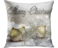 suklly gold silver christmas ornaments cute hidden zipper home decorative rectangle throw pillow cover cushion case pillowcase