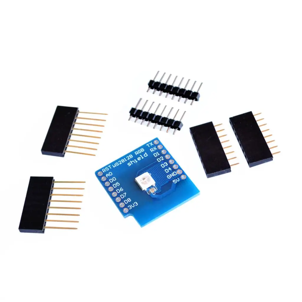 Esp8266 для WeMos D1 модуль WS2812B щит RGB Mini ESP8266 Плата Wiht контакты Esp8266|Датчики| |