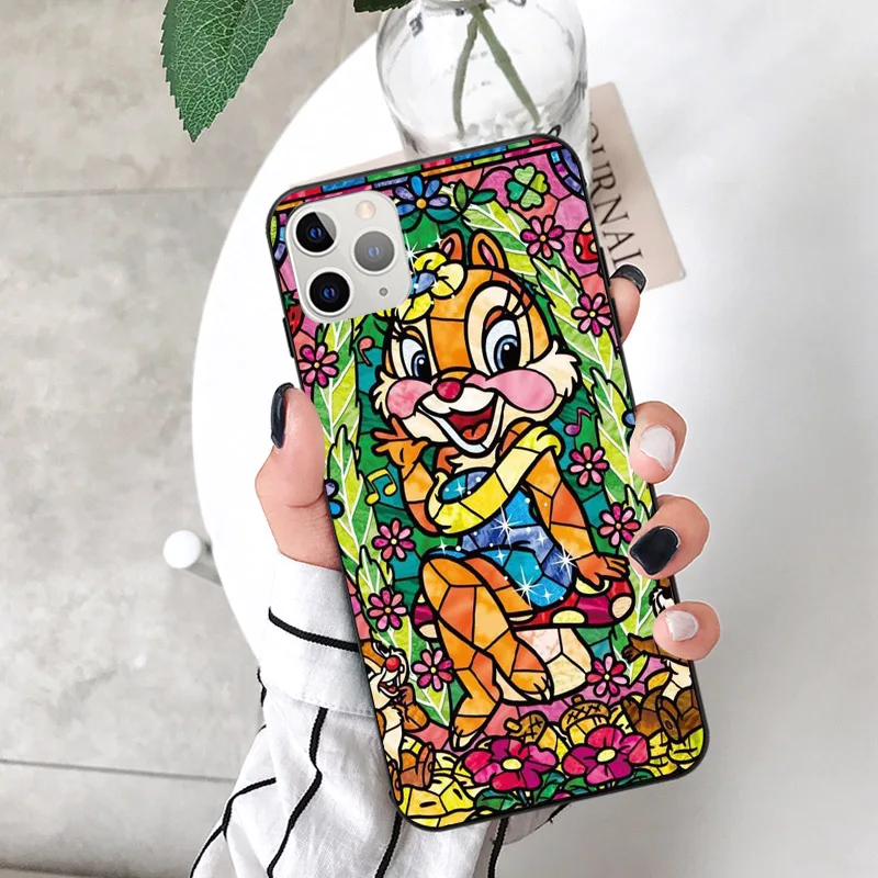 TPU Чехол для iPhone X XS MAX XR 11Pro 6 6S 7 8 Plus из ТПУ с милым мультяшным изображением принцессы дисни эльфа Ститч Винни Пуха - Цвет: TPU