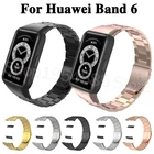 Ремешок из нержавеющей стали для Huawei Band 6, сменный Браслет для смарт-часов huawei Band 6, металлические аксессуары