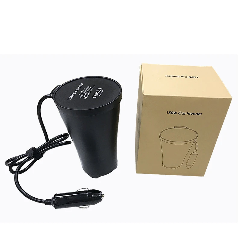 New Dual USB 12V to 220V Power converter For 150W Cup Type Car Inverter Booster |