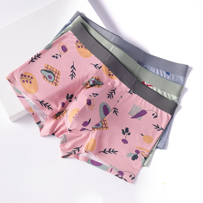 

Новинка весна-осень 2021, антибактериальное бесшовное Мужское нижнее белье из полыни, дышащие трусы-боксеры 50-х годов, мужское нижнее белье из...