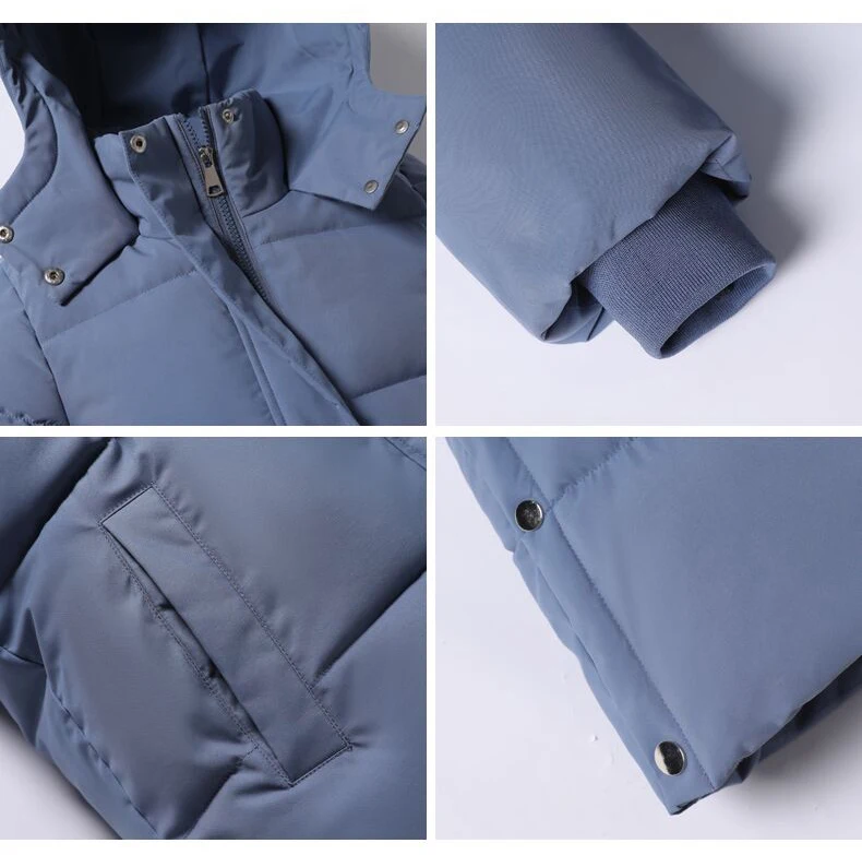 

2020 Women's Winter Cotton Coat Female New Korean Zipper Hooded College Style Thickened Loose Long Down Padded Coat Women E391