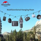 Многофункциональная Веревка для белья Naturehike NH19PJ040, регулируемый нескользящий навес, аксессуары для кемпинга, 4,3 м