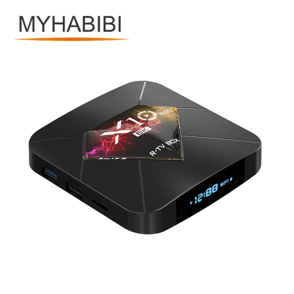 Новая коллекция Android 9 0 X10Plus ТВ коробка Allwinner H6 4GB IP Smart Media Player 6K ТВ-приставка X10 плюс