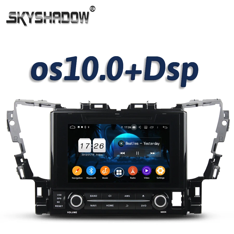 720P DSP для Toyota Alphard 2015 Android 10 2 Гб ОЗУ 16 4 ядра автомобильный DVD мультимедийный плеер