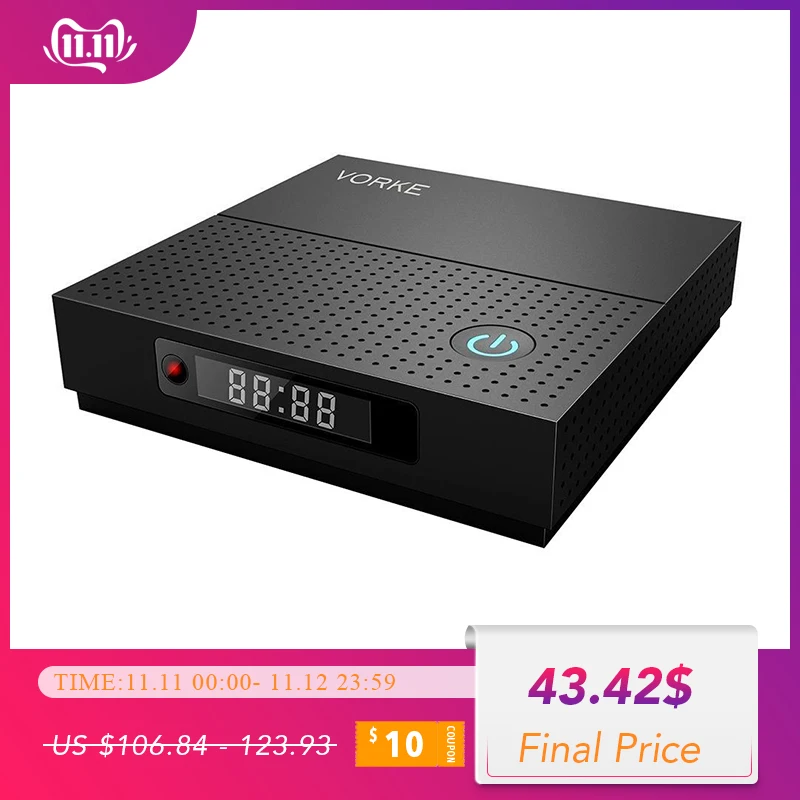 ТВ приставка VORKE Z6 Plus Android 7.1.2 Smart TV BOX Amlogic S912 3 ГБ DDR3 32 Гб eMMC 4K 5 0 AC WIFI 1000M Bluetooth 4 1|tv box
