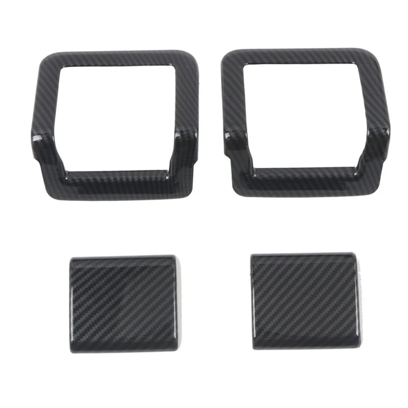 

for Toyota- 2014-2019 Car Seat Position Back Handle Cover Trim Decorative Frame Sticker Accessories, Carbon Fiber