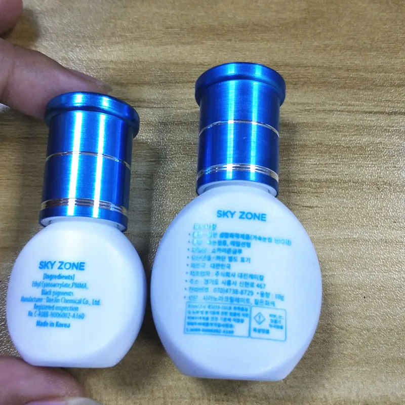 

2 bottles/batch of 5g / 10g new sky area adhesive hypoallergenic smoke set for eyelid extension, for sensitive eyelids