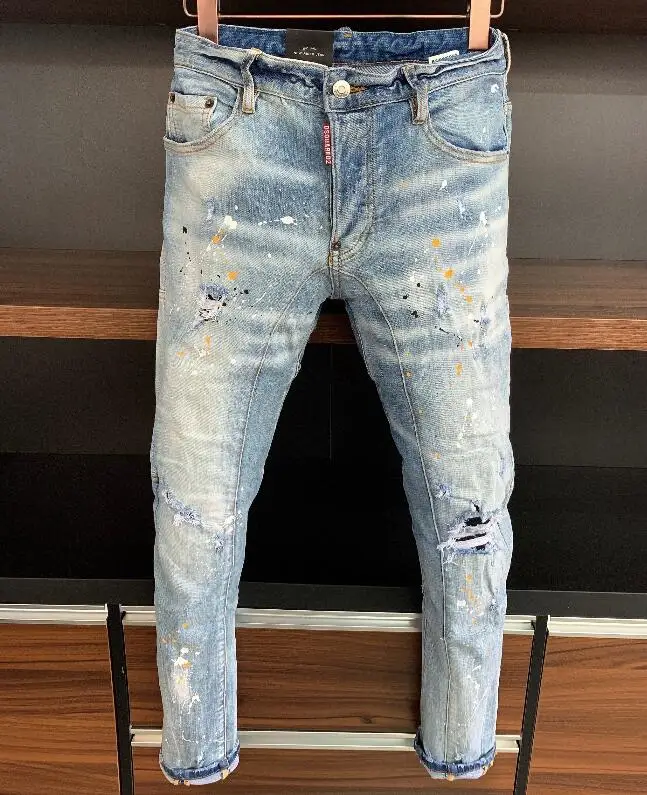 Рваные джинсы для мужчин и женщин мотоциклетные куртка брюки A368 | Женская одежда