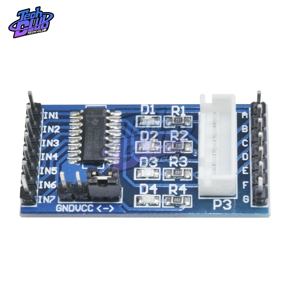 ULN2003 Драйвер шагового двигателя Доска модуль 5V 4 фазы 5 линия 28BYJ-48 для Arduino |