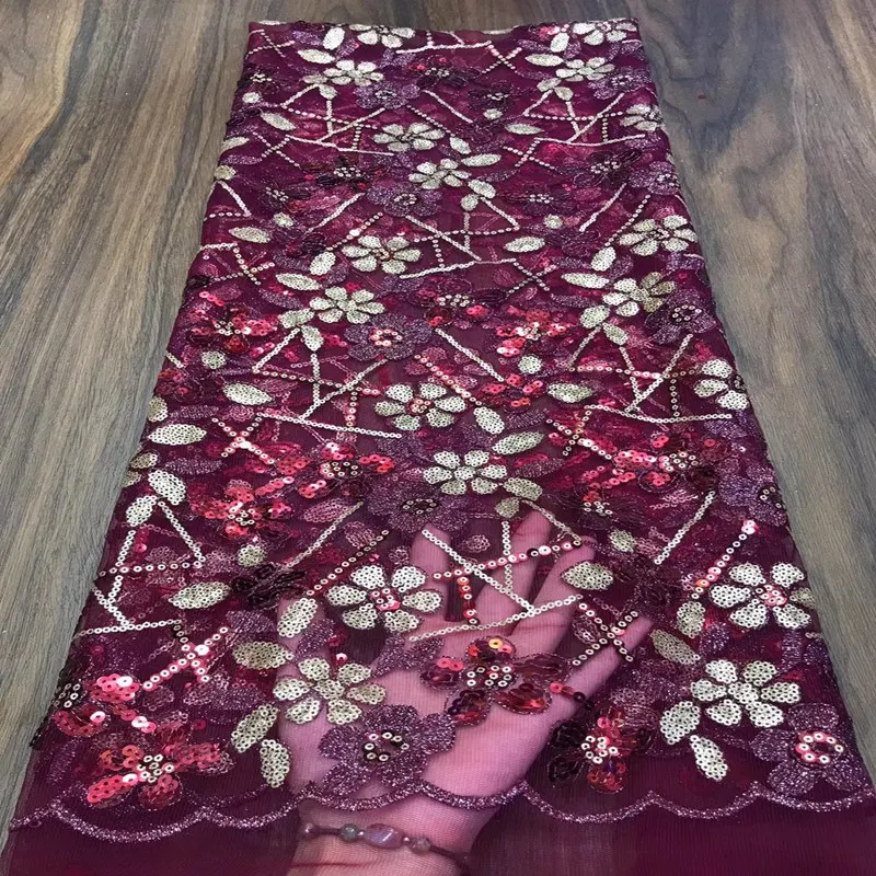 

Африканская кружевная ткань с блестками новый в нигерийском стиле Тюлевая сетчатая кружевная ткань для свадебного торжества и с вечерние ...