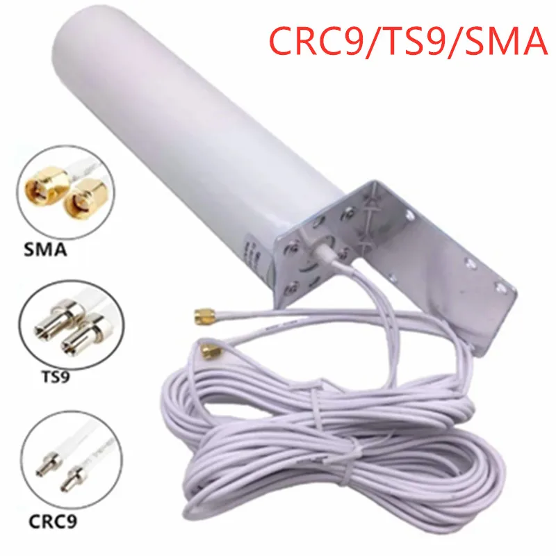 

Антенна-повторитель 3G 4G 12dBi LTE наружная с коннектором 5 м Dual SlIder CRC9/TS9/SMA для модема-маршрутизатора 3G 4G