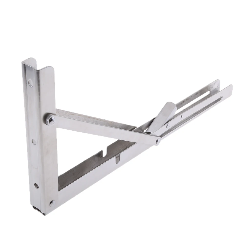 

2pcs Boat Foldable Bench Shelf Table Bracket Support Marine Grade Cast Solid 304 Stainless Steel 14 Inch 16 Inch