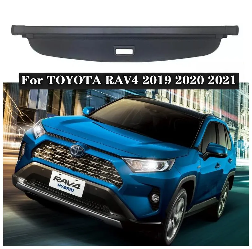 

High Qualit Rear Trunk Cargo Cover Security Shield Screen shade Fits For TOYOTA RAV4 2019 2020 2021