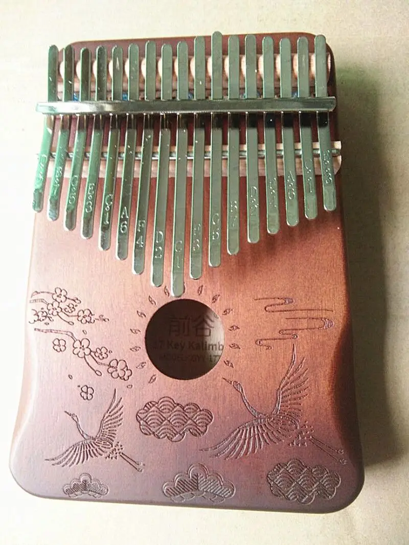 17 клавиш Kalimba большой пианино высококачественный корпус из красного дерева