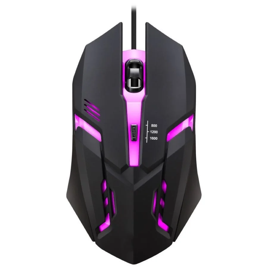 

USB wired luminous mouse LED light block game competition computer general office fashion game mouse K2