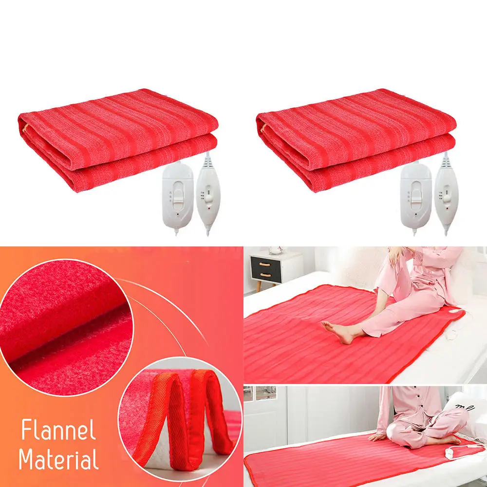

US Plug Electric Heating Blanket Warm Heater Winter Cover Mat Security Electric-Heated Blanket Heater Controller