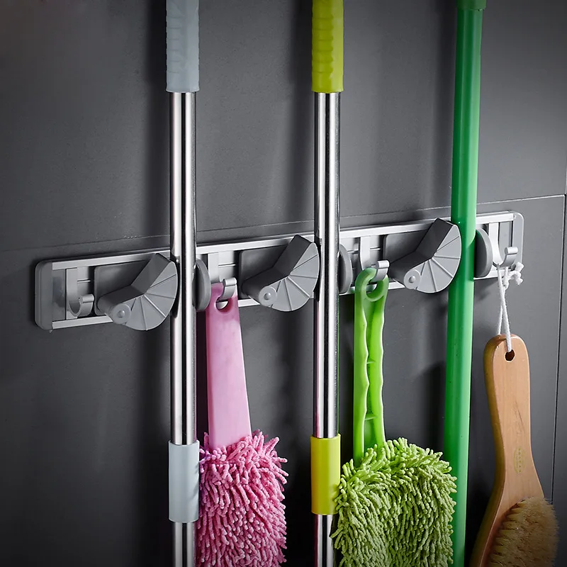 Самоклеящийся алюминиевый держатель для ключей DINIWELL многофункциональные крючки